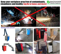 Extractor de humo de soldadura oficial de Joanne